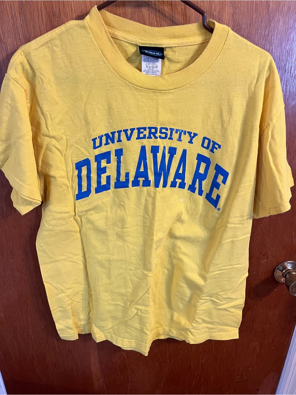 University of Delaware Yellow Crewneck T-Shirt